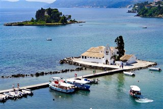 Korfu - klášter Vlacherna a Myší ostrov